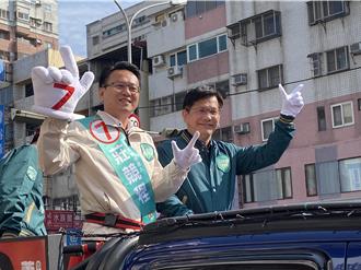 7度來此為莊競程輔選 林佳龍：中五選區是重中之重