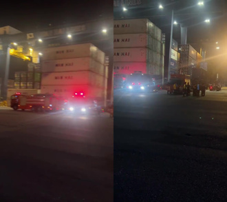 高雄63號碼頭傳化學液體外洩 警消確認中