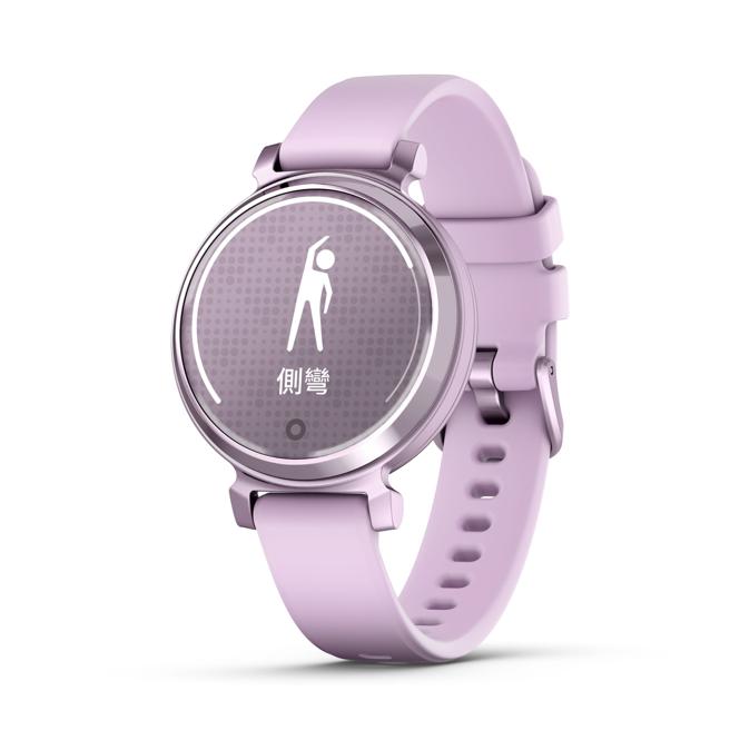 Garmin專為女性打造的Lily 2 智慧腕表泡泡糖紫款，7990元。（Garmin提供）
