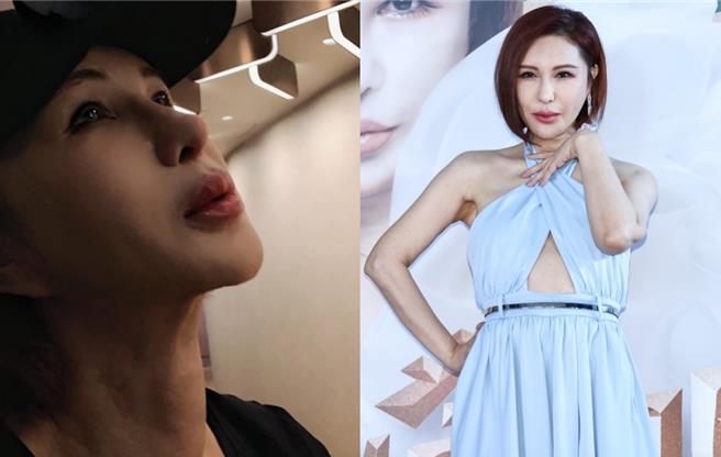 利菁去年透露视力模糊，有医生建议她排队换眼角膜。（翻摄自利菁脸书、罗永铭摄）