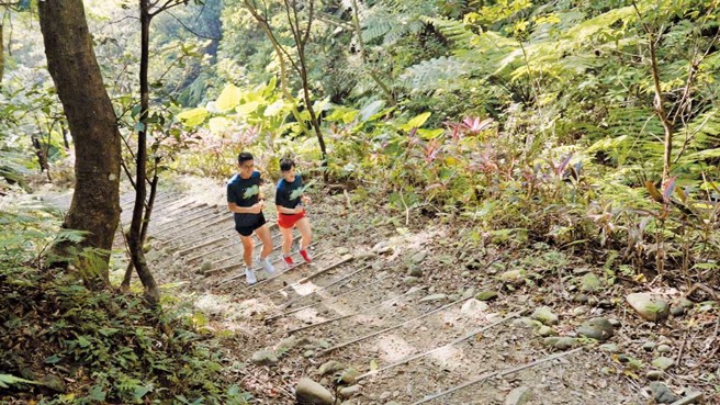 Fun林口聖誕路跑比賽在老公崎步道開跑。（圖／新北林口區公所提供）