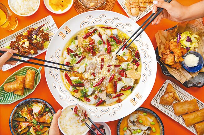 酸菜鱼成为今年餐饮集团展店重心。图为汉来美食「溜溜酸菜鱼」。（汉来提供／黄琮渊台北传真）