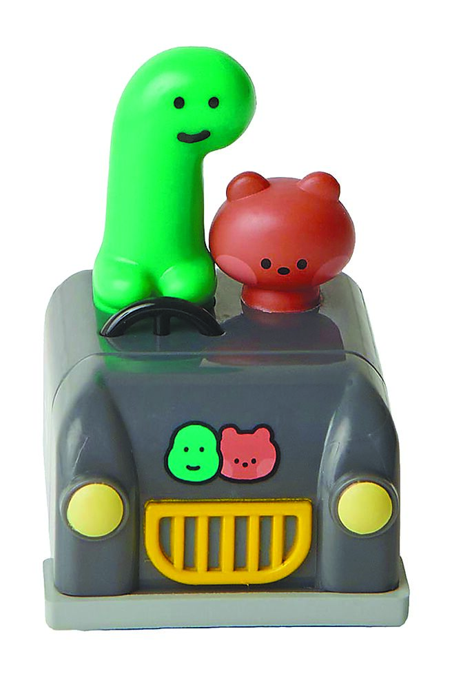 家樂福LINE FRIENDS MININIGUMAN公仔迴力車，加價購每個139元。（家樂福提供）