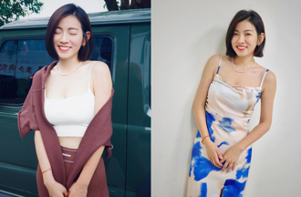 米可白禮服從肩膀到胸口一路挖空 鏡頭下「絕對領域」全都露