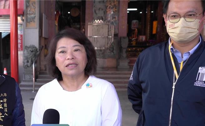 嘉义市长黄敏惠呼吁，选民踊跃投票，并接受选举结果让国家继续向前走。（嘉义市政府提供／廖素慧嘉市传真）