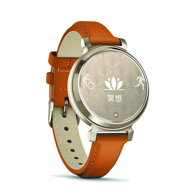 Garmin专为女性打造的Lily 2智慧腕表春日麦穗款，9990元。（Garmin提供）