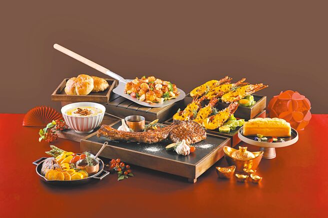 新竹老爺「Le Cafe咖啡廳」為小家庭獻上西式年菜，1月31日前預訂享早鳥優惠價。（老爺酒店集團提供）