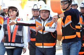 總統大選後翌日 侯友宜視察汐止穿越地下道工程