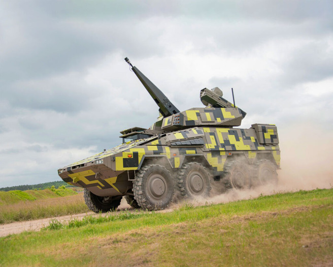 德国釭天空游侠30公厘防炮车，高度分辨率与自动射击，可以对付各种低空威胁。(图/Rheinmetall )