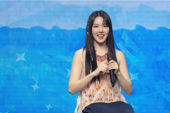 Yerin暌违4年来台，中文喊「我要吃意麵」。（ON INN ASIA提供）