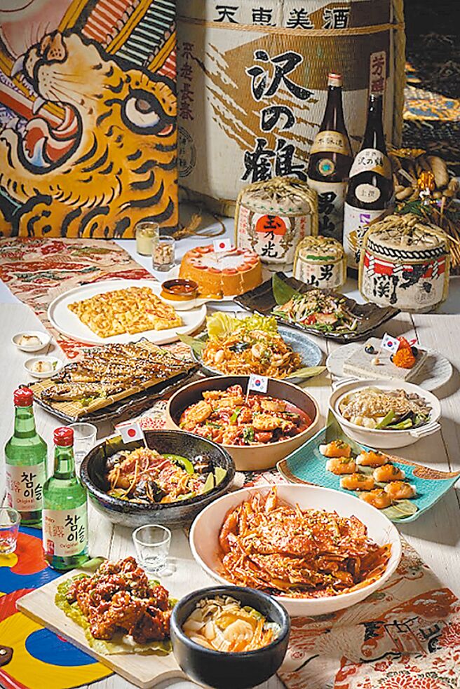 台北福華飯店自助餐廳彩虹座，推「日韓美饌」雙國料理。圖／台北福華提供