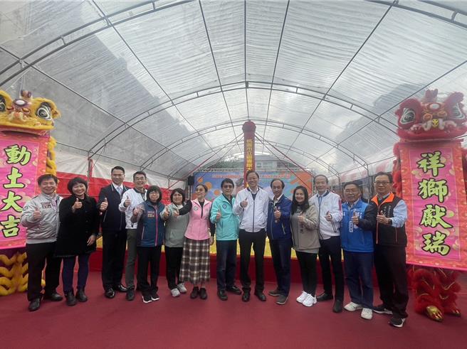 桃园市立图书馆大溪分馆动土，2026年完工。(吕筱蝉摄)