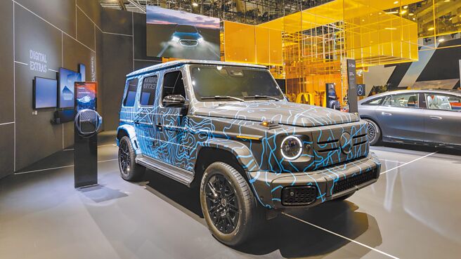 全新纯电G-Class偽装车首度于北美亮相。（Mercedes-Benz提供）