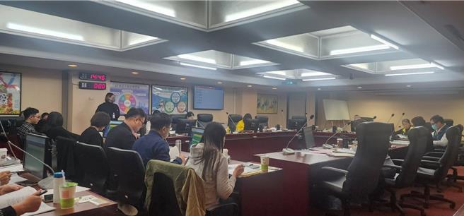 台北市議會財建委員會今審查台北市市場處的相關預算，與會議員發現台北市四大公司的年股息紅利僅回饋1173.3萬元，但卻要補助相關的設備維護費用約3億元，質疑投資的費用與回饋數額比例不符。(黃敬文攝)