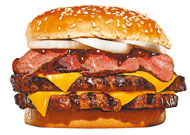 漢堡王「秘製叉燒雙層火烤牛堡」，單點189元、套餐234元。（漢堡王提供）