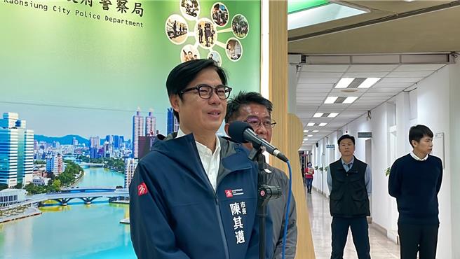 高雄市长陈其迈。（洪靖宜摄）