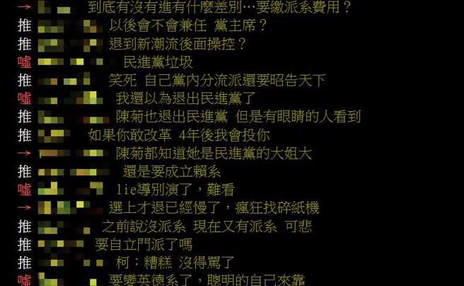 鄉民留言。（圖 / 擷取自PTT）