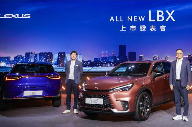 豪華車市場選後開戰，Lexus全新休旅車款LBX於台北車展公佈預售後，累計訂單近千張。（和泰車提供）