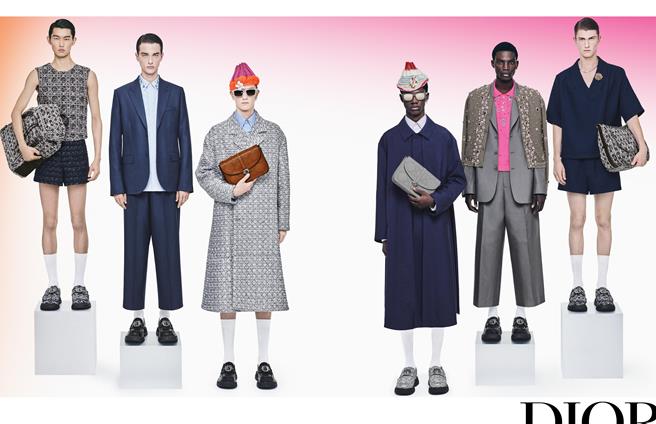 Dior 2024夏季广告，充满各时期的Dior身影。（Dior提供／黄唯淯台北传真）