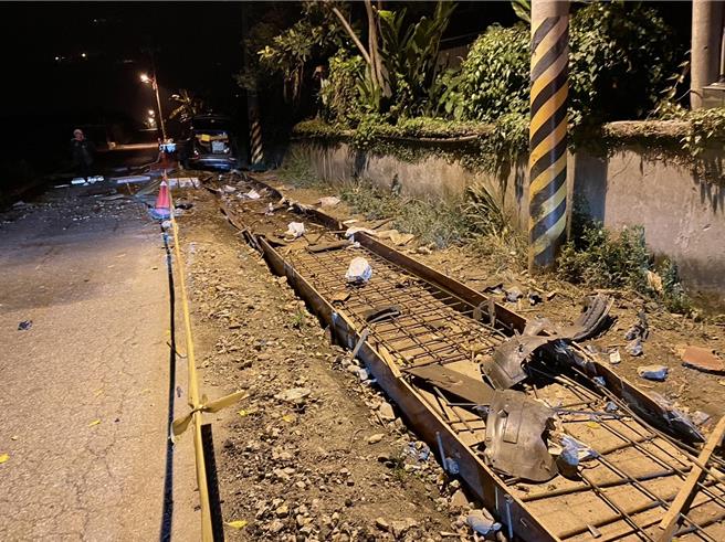 花莲凤林分局翁姓员警酒驾肇事，一度推给妻子，遭移送法办。（民眾提供）