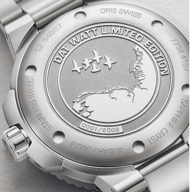 Oris限量腕表，设计灵感来自UNESCO世界遗产的潮间带。（Oris豪利时提供）