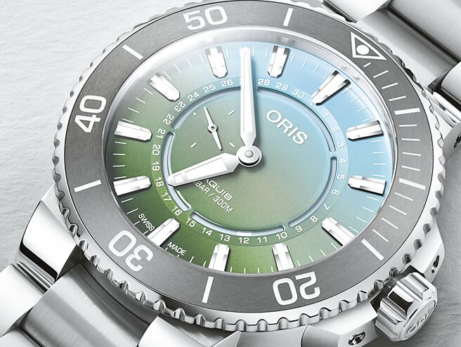 Oris限量腕表，设计灵感来自UNESCO世界遗产的潮间带。（Oris豪利时提供）
