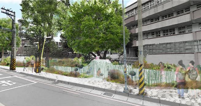 新竹市政府争取中央补助斥逾7600万元，翻新并串联三民国小周边绿廊道。图为完工示意图。（新竹市政府提供／王惠慧新竹传真）