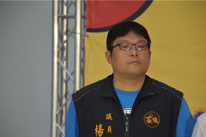 苗栗縣議員楊明燁參加國民黨內初選爭取出線參選苗栗市長。（謝明俊攝）