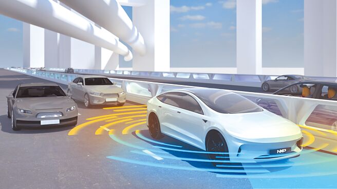 恩智浦扩展业界首款28nm RFCMOS雷达单晶片系列，帮助推动软体定义汽车ADAS架构。图／业者提供