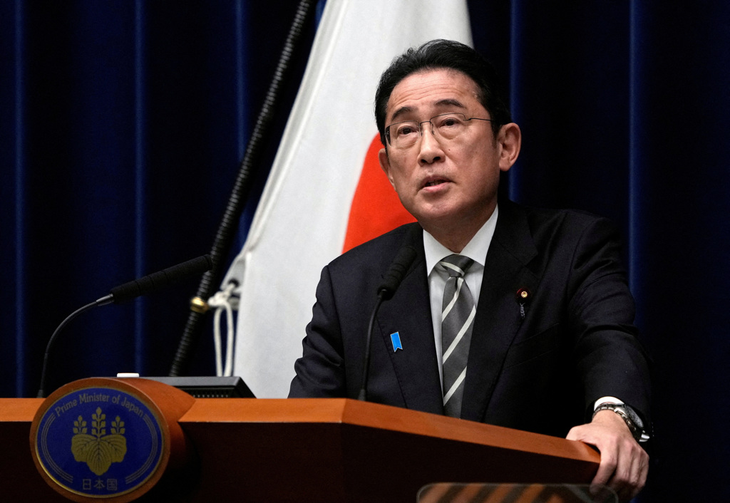 日本首相岸田文雄18日宣布解散自民黨內有「岸田派」之稱的派系「宏池政策研究會」。（資料照／路透）