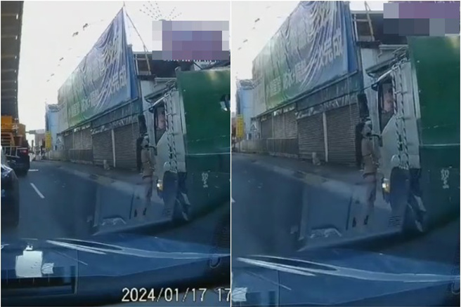 公审违停卡车！清凉西施也躺枪「卖肉还卖槟榔」引眾怒。（翻摄脸书爆料公社(官方粉专专属)）