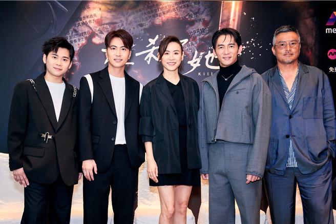 张值豪（左起）、徐彬、宣萱、温升豪、李铭顺。（三立提供）