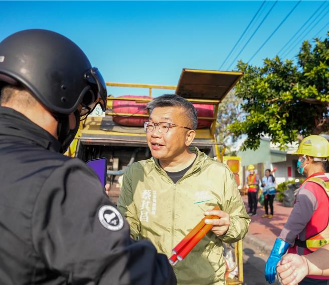 蔡其昌再度强调「个人职位不重要，能对国会、国家有帮助，才是最重要的」。（蔡其昌办公室提供／游念育台北传真）