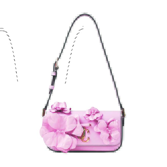 JIMMY CHOO AVENUE MINI SHOULDER，7萬5800元。（JIMMY CHOO提供）