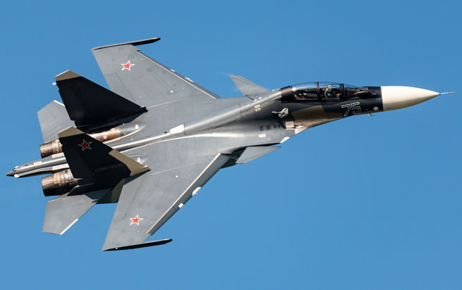 俄羅斯蘇（Su）-30戰機的資料照。（圖:shutterstock/達志）