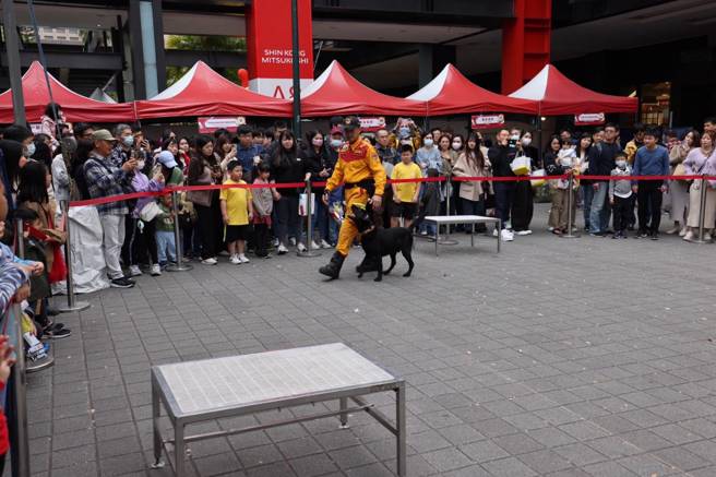 台北市消防局於信義區香堤大道舉辦119防災宣導活動。（圖／消防局提供）