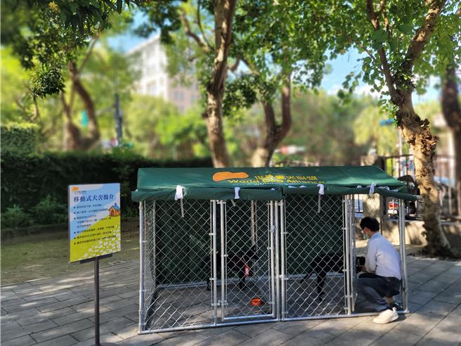 犬舍空间足够，最多可容到4至5只小型犬。（新北市动保处提供）