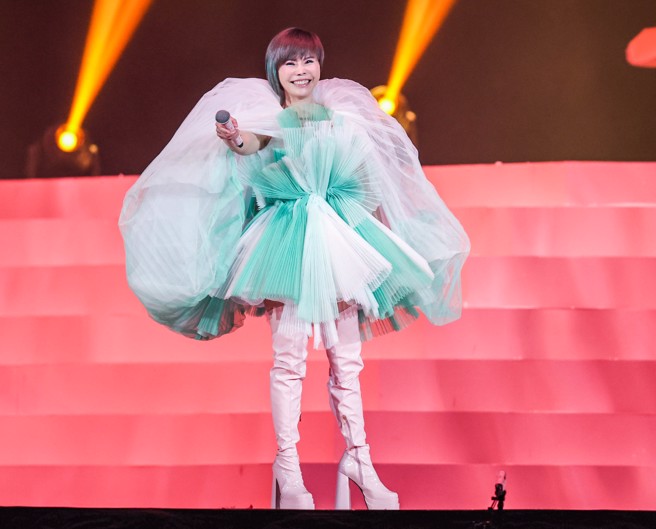 詹雅雯台北场唱完还会到高雄。（图／粘耿豪摄）