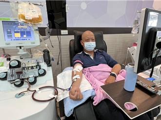 台中「热血里长」赵政忠捐血逾35年 曾梦受捐者入梦感谢