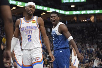 NBA》愛德華茲離譜三罰全數落空 灰狼連勝遭雷霆中斷