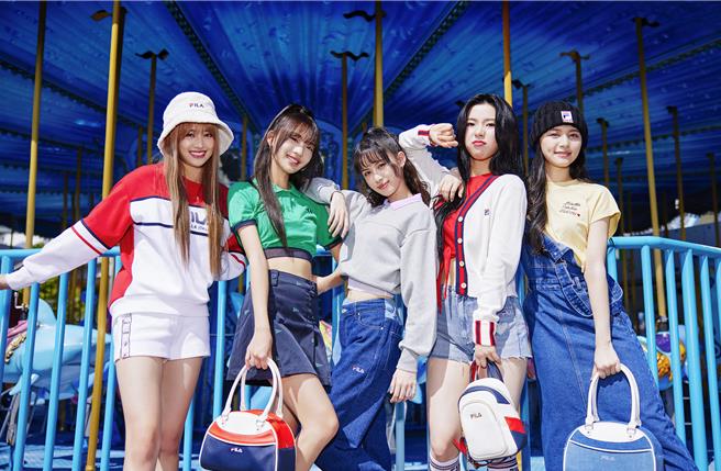 FILA攜手GENBLUE 幻藍小熊推出「幻遊世界 Welcome to My Playground」早春系列。（FILA提供／朱世凱台北傳真）