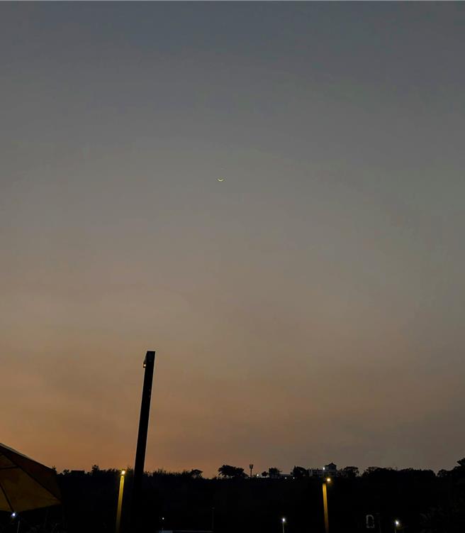 《滾石摘星號》節目拍攝最後一天出現天文奇景「月掩金星」。（滾石唱片提供）