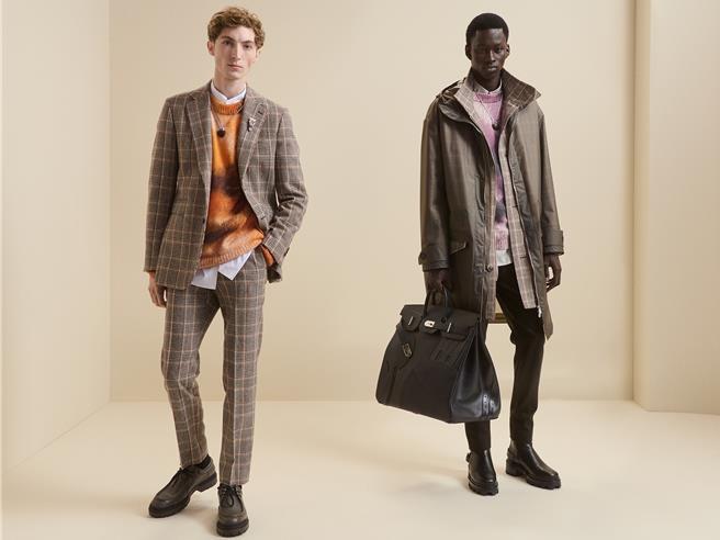 爱马仕2024秋冬男装，充满强烈「英伦味」。（Hermes提供／黄唯淯台北传真）