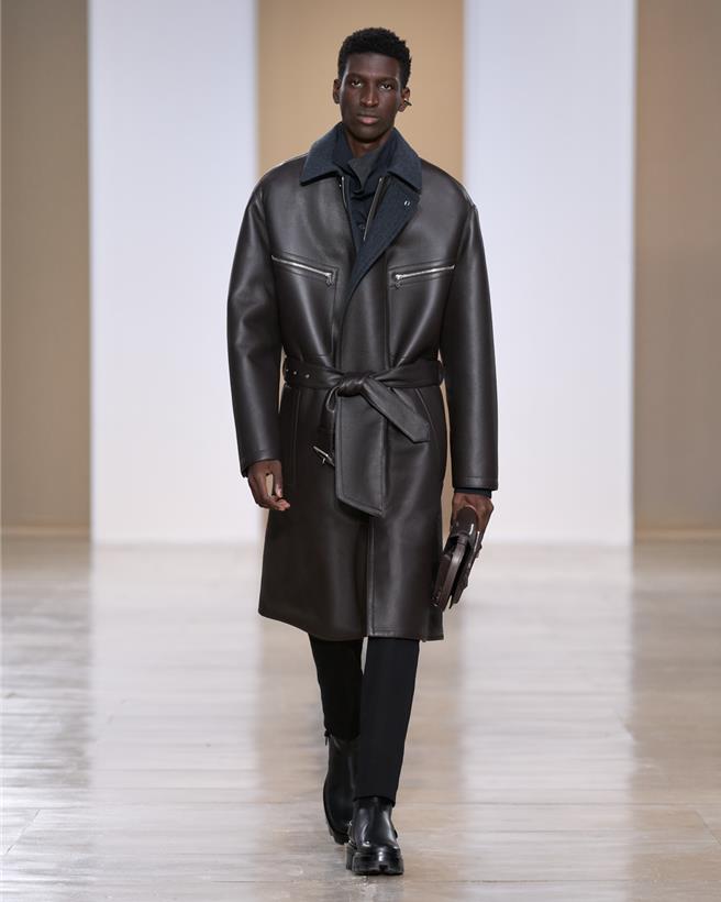 彷若英式骑兵夹克，相当亮眼。（Hermes提供／黄唯淯台北传真）