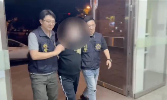 「紅衣人」抓到了！60歲男酒後訪友不成失控砸鍾佳濱服務處（謝佳潾攝）