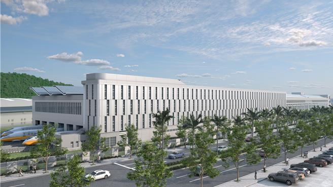 台湾高铁左营基地第二车辆检修厂完工示意图。（台湾高铁公司提供／蔡亚桦台北传真）