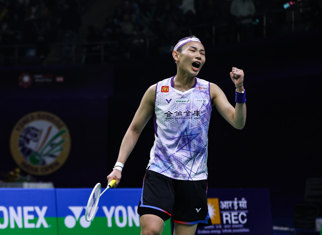 戴資穎目前在巴黎奧運資格積分排名高居第3。（資料照／Badminton Photo提供）