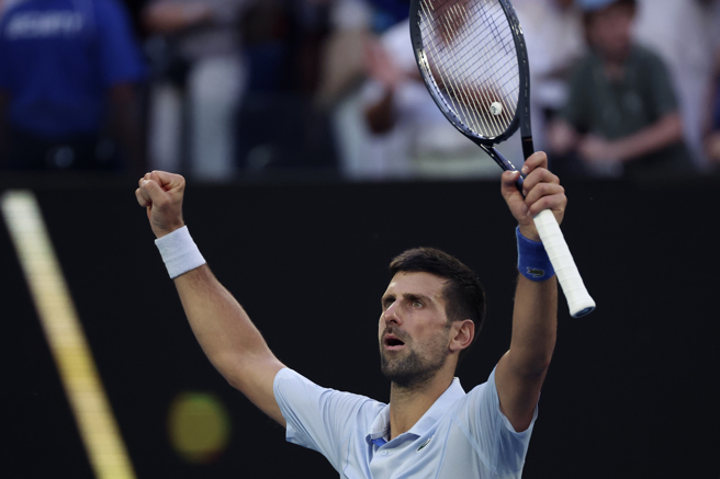 乔柯维奇生涯第48次打进四大赛男单4强。（美联社）