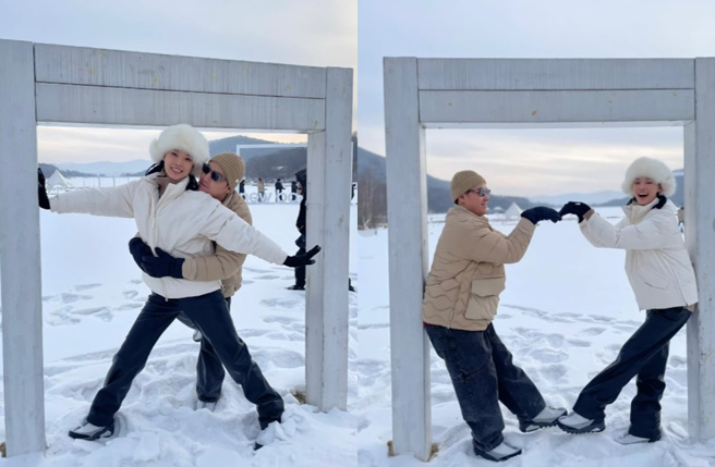 王令尘和游天翼感情相当好。（图／取自游天翼小红书）