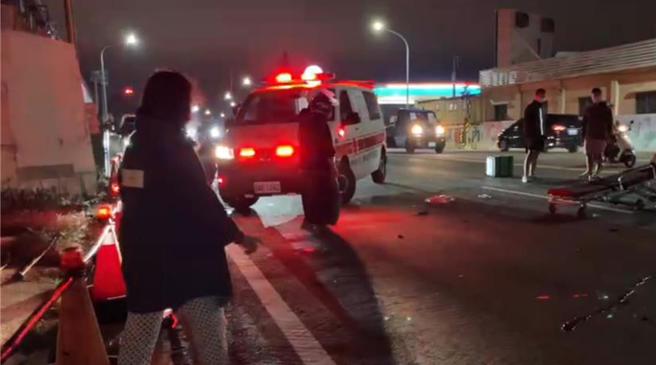 朱姓酒驾累犯在2022年底在澎湖203县道3.75公里处撞死外送员又肇逃，日前一审遭判10年。（翻摄画面／许逸民澎湖提供）